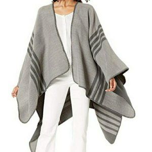 Reversible Shades of Gray Shrug sweater O/S